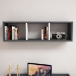ΡΑΦΙΕΡΑ ΤΟΙΧΟΥ ΜΕΛΑΜΙΝΗΣ ΓΚΡΙ & ΛΕΥΚΟ CLASSIKER HM9228.13 90x22x25,6Υ εκ. - Image 3
