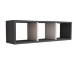 ΡΑΦΙΕΡΑ ΤΟΙΧΟΥ ΜΕΛΑΜΙΝΗΣ ΓΚΡΙ & ΛΕΥΚΟ CLASSIKER HM9228.13 90x22x25,6Υ εκ. - Image 4