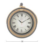 ΡΟΛΟΙ ΤΟΙΧΟΥ ΓΚΡΙ ΜΕΤΑΛΛΙΚΟ ΜΕ ΣΧΟΙΝΙ HM7452.01 Φ50 εκ. - Image 2