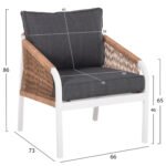 ΣΑΛΟΝΙ ΕΞΩΤ.ΧΩΡΟΥ 4ΤΜΧ MAERLY HM6056.01 ΑΛΟΥΜΙΝΙΟ ΛΕΥΚΟ-ΣΥΝΘ.ΣΧΟΙΝΙ-ΑΝΘΡΑΚΙ ΜΑΞΙΛΑΡΙΑ - Image 2