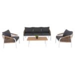 ΣΑΛΟΝΙ ΕΞΩΤ.ΧΩΡΟΥ 4ΤΜΧ MAERLY HM6056.01 ΑΛΟΥΜΙΝΙΟ ΛΕΥΚΟ-ΣΥΝΘ.ΣΧΟΙΝΙ-ΑΝΘΡΑΚΙ ΜΑΞΙΛΑΡΙΑ - Image 5