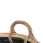 ΣΕΤ 2 ΚΑΛΑΘΙΑ POTTS HM4379 ΜΑΥΡO&ΦΥΣΙΚΟ ΧΡΩΜΑ- CL RATTAN Φ61+Φ45εκ. - Image 6