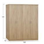 ΣΕΤ 2 ΤΜΧ ΝΤΟΥΛΑΠΑ 4ΦΥΛΛΗ SONAMA 160X42X181 HM11350.02 - Image 2