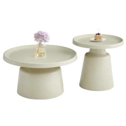 Αγόρασε ΣΕΤ 2 ΤΡΑΠΕΖΙΑ ΣΑΛΟΝΙΟΥ RINKON2 HM18304.04 ΜΕΤΑΛΛΟ ΣΕ ΣΑΜΠΑΝΙ Φ50εκ & Φ70εκ σε μοναδική τιμή στο clickforshop.gr