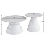 ΣΕΤ 2 ΤΡΑΠΕΖΙΑ ΣΑΛΟΝΙΟΥ LIDOX HM18306.01 SINTERED STONE TOPS KAI ΒΑΣΕΙΣ--ΛΕΥΚΑ Φ50 & Φ70 - Image 2