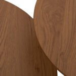 ΣΕΤ 2 ΤΡΑΠΕΖΙΑ ΣΑΛΟΝΙΟΥ JENNEL(X) HM18308.01 ΜΕΤΑΛΛΟ ΛΕΥΚΟ--MDF ΣΕ ΦΥΣΙΚΟ Φ50εκ & Φ70εκ - Image 6