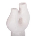 ΣΕΤ 2ΤΜΧ ΕΠΙΤΡΑΠΕΖΙΑ ΔΙΑΚΟΣΜΗΤΙΚΑ ΒΑΖΑ NAMENTIS HM21143.02 ΤΕΡΑΚΟΤΑ ΛΕΥΚΟ & ΒΥΣΣΙΝΙ - Image 4