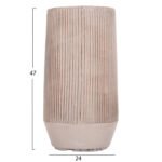 ΣΕΤ 2ΤΜΧ ΓΛΑΣΤΡΕΣ ΚΥΛΙΝΔΡΟΙ ΣΕΙΡΑ GARDENER HM4727 FIBERCLAY-ΧΡΩΜΑ CEMENT Φ35x64Υεκ - Image 4