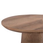 ΣΕΤ 2ΤΜΧ ΤΡΑΠΕΖΙΑ ΣΑΛΟΝΙΟΥ KARAN HM21085 MDF ΦΥΣΙΚΟ ΞΥΛΟΥ Φ80εκ & Φ45εκ - Image 5