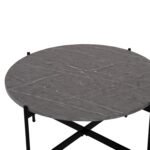 ΣΕΤ 2ΤΜΧ ΤΡΑΠΕΖΙΑ ΣΑΛΟΝΙΟΥ RONDA HM21089.01 MDF ΓΚΡΙ ΜΑΡΜΑΡΟ Φ80εκ & Φ50εκ - Image 5