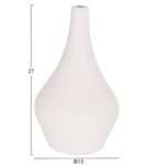 ΣΕΤ 3 ΕΠΙΤΡΑΠΕΖΙΑ ΔΙΑΚΟΣΜΗΤΙΚΑ ΒΑΖΑ DENI ΗΜ21141 FIBER CEMENT ΣΕ ΛΕΥΚΟ - Image 3