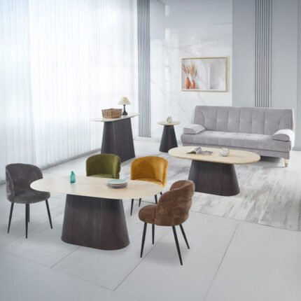 Αγόρασε ΣΕΤ 3 ΤΡΑΠΕΖΙΑ & 1 ΚΟΝΣΟΛΑ CATER HM21261 ΚΕΡΑΜΙΚΟ TOP ΟΨΗ ΤΡΑΒΕΡΤΙΝΑΣ-MDF ΒΑΣΗ ΚΑΦΕ σε μοναδική τιμή στο clickforshop.gr