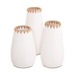 Αγόρασε ΣΕΤ 3ΤΜΧ ΔΙΑΚΟΣΜΗΤΙΚΑ ΒΑΖΑ HM4373 ΤΕΡΑΚΟΤΑ ΣΕ ΛΕΥΚΟ ΜΕ ΠΛΕΞΗ ΨΑΘΑΣ ΣΤΟ ΣΤΟΜΙΟ σε μοναδική τιμή στο clickforshop.gr