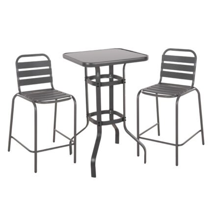 Αγόρασε ΣΕΤ 3ΤΜΧ ΕΞΩΤΕΡΙΚΟΥ ΧΩΡΟΥ LAURA HM21054.01 ΓΚΡΙ ΜΕΤΑΛΛΟ & ΑΛΟΥΜΙΝΙΟ σε μοναδική τιμή στο clickforshop.gr