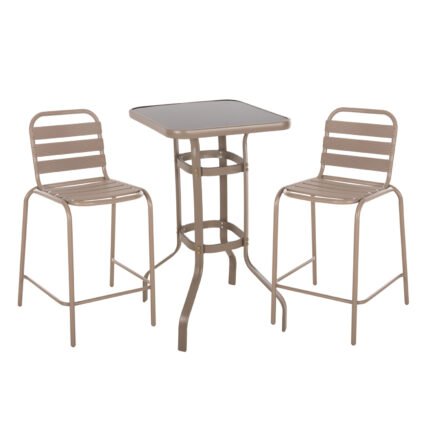 Αγόρασε ΣΕΤ 3ΤΜΧ ΕΞΩΤΕΡΙΚΟΥ ΧΩΡΟΥ LAURA HM21054.04 ΣΑΜΠΑΝΙ ΜΕΤΑΛΛΟ & ΑΛΟΥΜΙΝΙΟ σε μοναδική τιμή στο clickforshop.gr