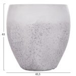 ΣΕΤ 3ΤΜΧ ΓΛΑΣΤΡΕΣ ΣΕΙΡΑ GARDENER HM4718 FIBERCLAY ΛΕΥΚΟ Φ55x54Υεκ - Image 4
