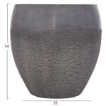 ΣΕΤ 3ΤΜΧ ΓΛΑΣΤΡΕΣ ΣΕΙΡΑ GARDENER HM4725 FIBERCLAY-ΣΕ ΣΚΟΥΡΟ CEMENT ΧΡΩΜΑ Φ55x54Υεκ - Image 3