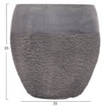 ΣΕΤ 3ΤΜΧ ΓΛΑΣΤΡΕΣ ΣΕΙΡΑ GARDENER HM4725 FIBERCLAY-ΣΕ ΣΚΟΥΡΟ CEMENT ΧΡΩΜΑ Φ55x54Υεκ - Image 5
