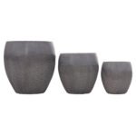 ΣΕΤ 3ΤΜΧ ΓΛΑΣΤΡΕΣ ΣΕΙΡΑ GARDENER HM4725 FIBERCLAY-ΣΕ ΣΚΟΥΡΟ CEMENT ΧΡΩΜΑ Φ55x54Υεκ - Image 6