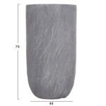 ΣΕΤ 3ΤΜΧ ΓΛΑΣΤΡΕΣ ΚΥΛΙΝΔΡΟΙ ΣΕΙΡΑ GARDENER HM4720 FIBERCLAY-ΧΡΩΜΑ CEMENT Φ44x79Υεκ - Image 3