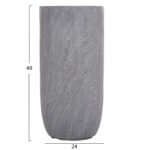 ΣΕΤ 3ΤΜΧ ΓΛΑΣΤΡΕΣ ΚΥΛΙΝΔΡΟΙ ΣΕΙΡΑ GARDENER HM4720 FIBERCLAY-ΧΡΩΜΑ CEMENT Φ44x79Υεκ - Image 5