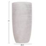 ΣΕΤ 3ΤΜΧ ΓΛΑΣΤΡΕΣ ΚΥΛΙΝΔΡΟΙ ΣΕΙΡΑ GARDENER HM4721 FIBERCLAY-ΧΡΩΜΑ CEMENT Φ42x78Υεκ - Image 5