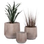 Αγόρασε ΣΕΤ 3ΤΜΧ ΓΛΑΣΤΡΕΣ ΣΤΡΟΓΓΥΛΕΣ ΣΕΙΡΑ GARDENER HM4724 FIBERCLAY-ΧΡΩΜΑ CEMENT Φ55x55Υεκ σε μοναδική τιμή στο clickforshop.gr