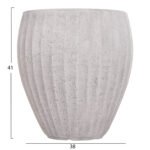 ΣΕΤ 3ΤΜΧ ΓΛΑΣΤΡΕΣ ΣΤΡΟΓΓΥΛΕΣ ΣΕΙΡΑ GARDENER HM4728 FIBERCLAY-ΧΡΩΜΑ CEMENT Φ48x56Υεκ - Image 3