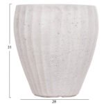 ΣΕΤ 3ΤΜΧ ΓΛΑΣΤΡΕΣ ΣΤΡΟΓΓΥΛΕΣ ΣΕΙΡΑ GARDENER HM4728 FIBERCLAY-ΧΡΩΜΑ CEMENT Φ48x56Υεκ - Image 4
