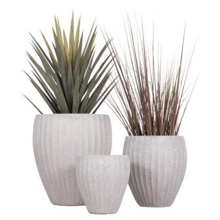 Αγόρασε ΣΕΤ 3ΤΜΧ ΓΛΑΣΤΡΕΣ ΣΤΡΟΓΓΥΛΕΣ ΣΕΙΡΑ GARDENER HM4728 FIBERCLAY-ΧΡΩΜΑ CEMENT Φ48x56Υεκ σε μοναδική τιμή στο clickforshop.gr