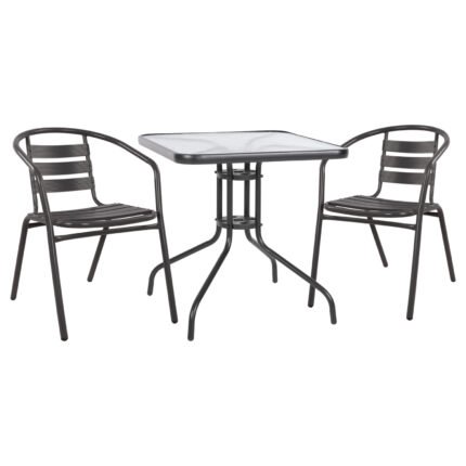 Αγόρασε ΣΕΤ 3ΤΜΧ ΜΕ ΤΡΑΠΕΖΙ FIGO 70Χ70Χ72Υ & ΠΟΛΥΘΡΟΝΕΣ LAURA ΓΚΡΙ ΧΡΩΜΑ HM10469 σε μοναδική τιμή στο clickforshop.gr