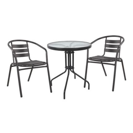 Αγόρασε ΣΕΤ 3ΤΜΧ ΜΕ ΤΡΑΠΕΖΙ LIMA Φ60Χ70Υ & ΠΟΛΥΘΡΟΝΕΣ LAURA ΓΚΡΙ ΧΡΩΜΑ HM10467 σε μοναδική τιμή στο clickforshop.gr