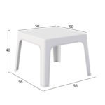 ΣΕΤ 3ΤΜΧ ΠΟΛΥΠΡΟΠΥΛΕΝΙΟΥ SLEEK HM21267.01 ΤΡΑΠΕΖΑΚΙ & 2 ΠΟΛΥΘΡΟΝΕΣ-ΛΕΥΚΟ - Image 3