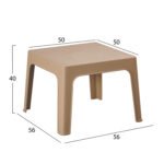 ΣΕΤ 3ΤΜΧ ΠΟΛΥΠΡΟΠΥΛΕΝΙΟΥ SLEEK HM21267.03 ΤΡΑΠΕΖΑΚΙ & 2 ΠΟΛΥΘΡΟΝΕΣ-ΚΑΠΟΥΤΣΙΝΟ - Image 3