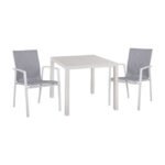 Αγόρασε ΣΕΤ 3ΤΜΧ ΤΡΑΠΕΖΙ ΑΛΟΥΜΙΝΙΟΥ & ΠΟΛΥΘΡΟΝΕΣ ΑΛΟΥΜΙΝΙΟΥ ΛΕΥΚΕΣ HM10597.01 σε μοναδική τιμή στο clickforshop.gr