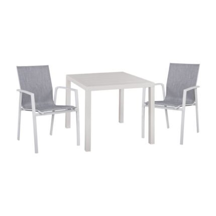 Αγόρασε ΣΕΤ 3ΤΜΧ ΤΡΑΠΕΖΙ ΑΛΟΥΜΙΝΙΟΥ & ΠΟΛΥΘΡΟΝΕΣ ΑΛΟΥΜΙΝΙΟΥ ΛΕΥΚΕΣ HM10597.01 σε μοναδική τιμή στο clickforshop.gr