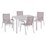 Αγόρασε ΣΕΤ 5 ΤΜΧ ΑΛΟΥΜΙΝΙΟΥ ΜΕ ΤΡΑΠΕΖΙ 120Χ80Χ75