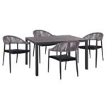 Αγόρασε ΣΕΤ 5 ΤΜΧ ΑΛΟΥΜΙΝΙΟΥ ΜΕ ΤΡΑΠΕΖΙ 140Χ80Χ75