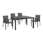 Αγόρασε ΣΕΤ 5ΤΜΧ ΤΡΑΠΕΖΙ ΑΛΟΥΜΙΝΙΟΥ & ΠΟΛΥΘΡΟΝΕΣ ΑΛΟΥΜΙΝΙΟΥ ΑΝΘΡΑΚΙ HM10596.02 σε μοναδική τιμή στο clickforshop.gr