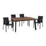 Αγόρασε ΣΕΤ 5ΤΜΧ ΤΡΑΠΕΖΙ ΑΛΟΥΜΙΝΙΟΥ & ΠΟΛΥΘΡΟΝΕΣ ΑΛΟΥΜΙΝΙΟΥ ΑΝΘΡΑΚΙ HM10598.02 σε μοναδική τιμή στο clickforshop.gr