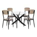 Αγόρασε ΣΕΤ 5ΤΜΧ ΤΡΑΠΕΖΙ ΜΑΥΡΟ & ΚΑΡΕΚΛΕΣ SONAMA ΜΕ ΜΑΥΡΙΑ ΠΟΔΙΑ HM11072 σε μοναδική τιμή στο clickforshop.gr