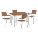 Αγόρασε ΣΕΤ 5ΤΜΧ ΤΡΑΠΕΖΙ & ΠΟΛΥΘΡΟΝΕΣ ΑΛΟΥΜΙΝΙΟΥ POLYWOOD ΛΕΥΚΟ ΧΡΩΜΑ HM10459 σε μοναδική τιμή στο clickforshop.gr