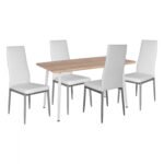 Αγόρασε ΣΕΤ 5ΤΜΧ ΤΡΑΠΕΖΙ SONAMA & ΚΑΡΕΚΛΕΣ ΜΕΤΑΛΙΚΕΣ LADY ΛΕΥΚΟ ΧΡΩΜΑ HM11027.01 σε μοναδική τιμή στο clickforshop.gr