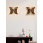 ΣΕΤ ΑΠΛΙΚΕΣ ΤΟΙΧΟΥ 2ΤΜΧ ΞΥΛΙΝΕΣ ΑΠΟ MDF ΚΑΡΥΔΙ HM7380.02 28x20x20Υ εκ. - Image 2