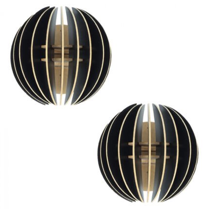 Αγόρασε ΣΕΤ ΑΠΛΙΚΕΣ ΤΟΙΧΟΥ 2ΤΜΧ ΞΥΛΙΝΕΣ ΑΠΟ MDF ΜΑΥΡΟ HM7381.03 19