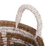 ΣΕΤ ΔΙΑΚΟΣΜΗΤΙΚΑ ΚΑΛΑΘΙΑ HM7846.01 ΑΠΟ MENDONG GRASS ΣΕ ΛΕΥΚΟ-ΦΥΣΙΚΟ Φ36x32-40Yεκ. - Image 6