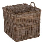 ΣΕΤ ΔΙΑΚΟΣΜΗΤΙΚΑ ΚΑΛΑΘΙΑ KATER HM9657 4ΤΜΧ ΑΠΟ KUBU RATTAN ΣΕ ΓΚΡΙ 52x52x50-57Υεκ. - Image 3