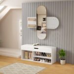 ΣΕΤ ΕΙΣΟΔΟΥ 2ΤΜΧ CHERYL HM21276.02 ΜΕΛΑΜΙΝΗ ΣΕ ΛΕΥΚΟ--SONAMA - Image 4