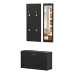 Αγόρασε ΣΕΤ ΕΙΣΟΔΟΥ ΜΕ ΚΑΘΡΕΠΤΗ VERN HM2476.02 ΜΕΛΑΜΙΝΗ ΣΕ WENGE 80x27x175Υεκ σε μοναδική τιμή στο clickforshop.gr