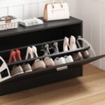 ΣΕΤ ΕΙΣΟΔΟΥ ΜΕ ΚΑΘΡΕΠΤΗ VERN HM2476.02 ΜΕΛΑΜΙΝΗ ΣΕ WENGE 80x27x175Υεκ - Image 6